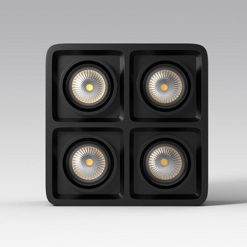 Devely Spotlight Surface Mount Twin LED Angular de estilo minimalista