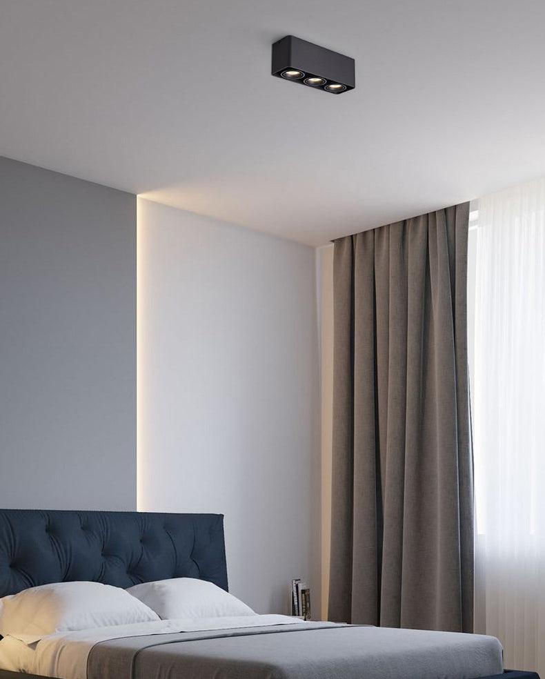 Devely Spotlight Surface Mount Twin LED Angular de estilo minimalista