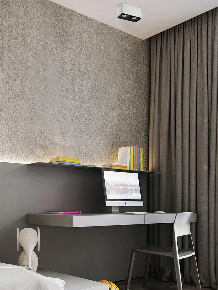 Devely Spotlight Surface Mount Twin LED Angular de estilo minimalista