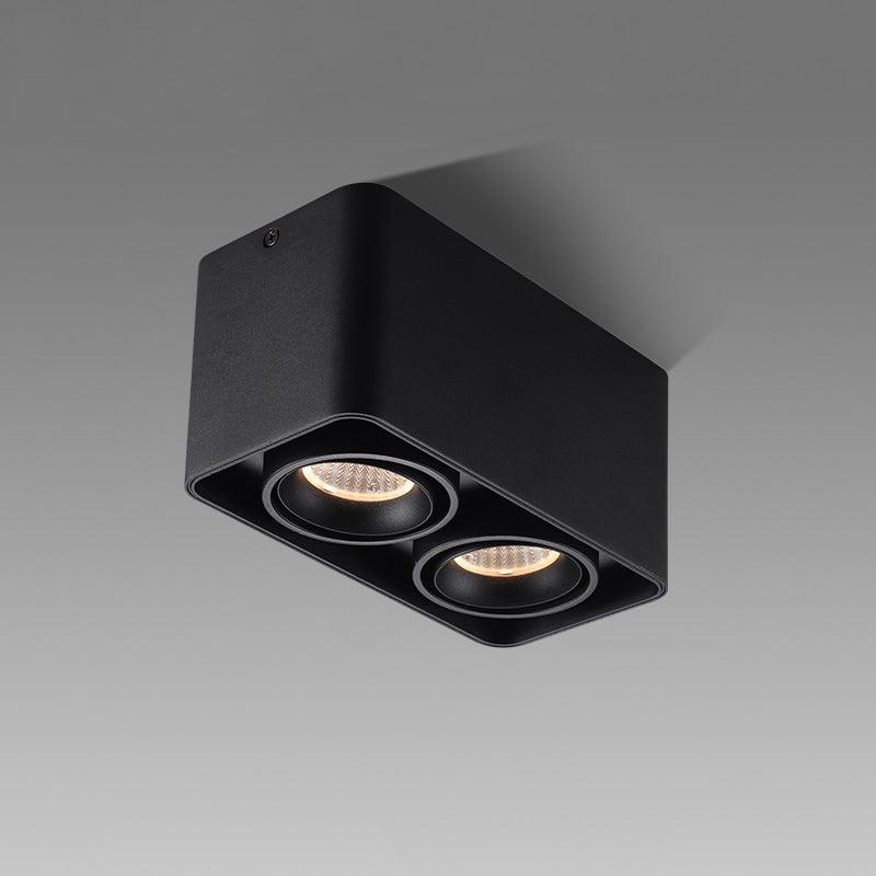 Devely Spotlight Surface Mount Twin LED Angular de estilo minimalista