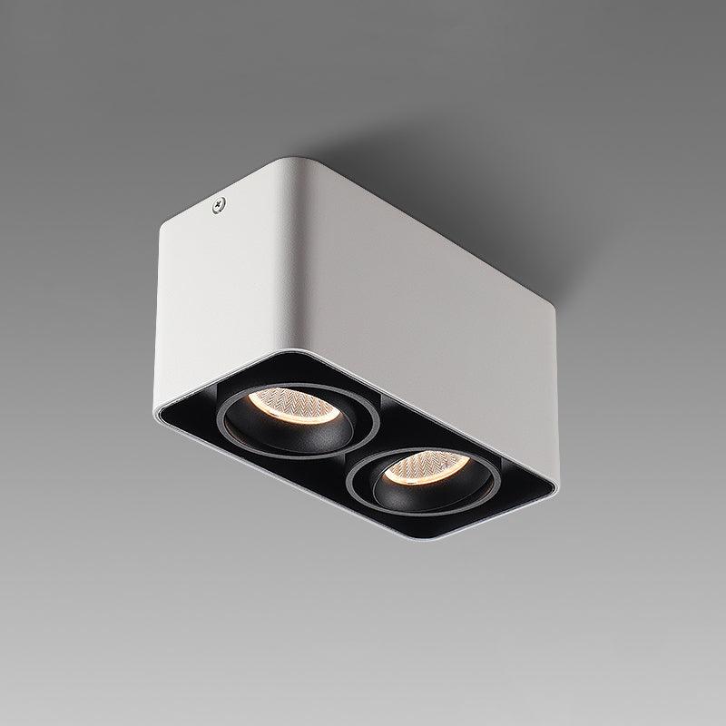 Devely Spotlight Surface Mount Twin LED Angular de estilo minimalista