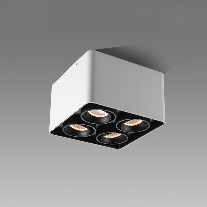 Devely Spotlight Surface Mount Twin LED Angular de estilo minimalista