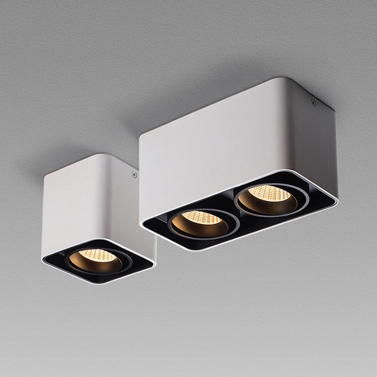 Devely Spotlight Surface Mount Twin LED Angular de estilo minimalista