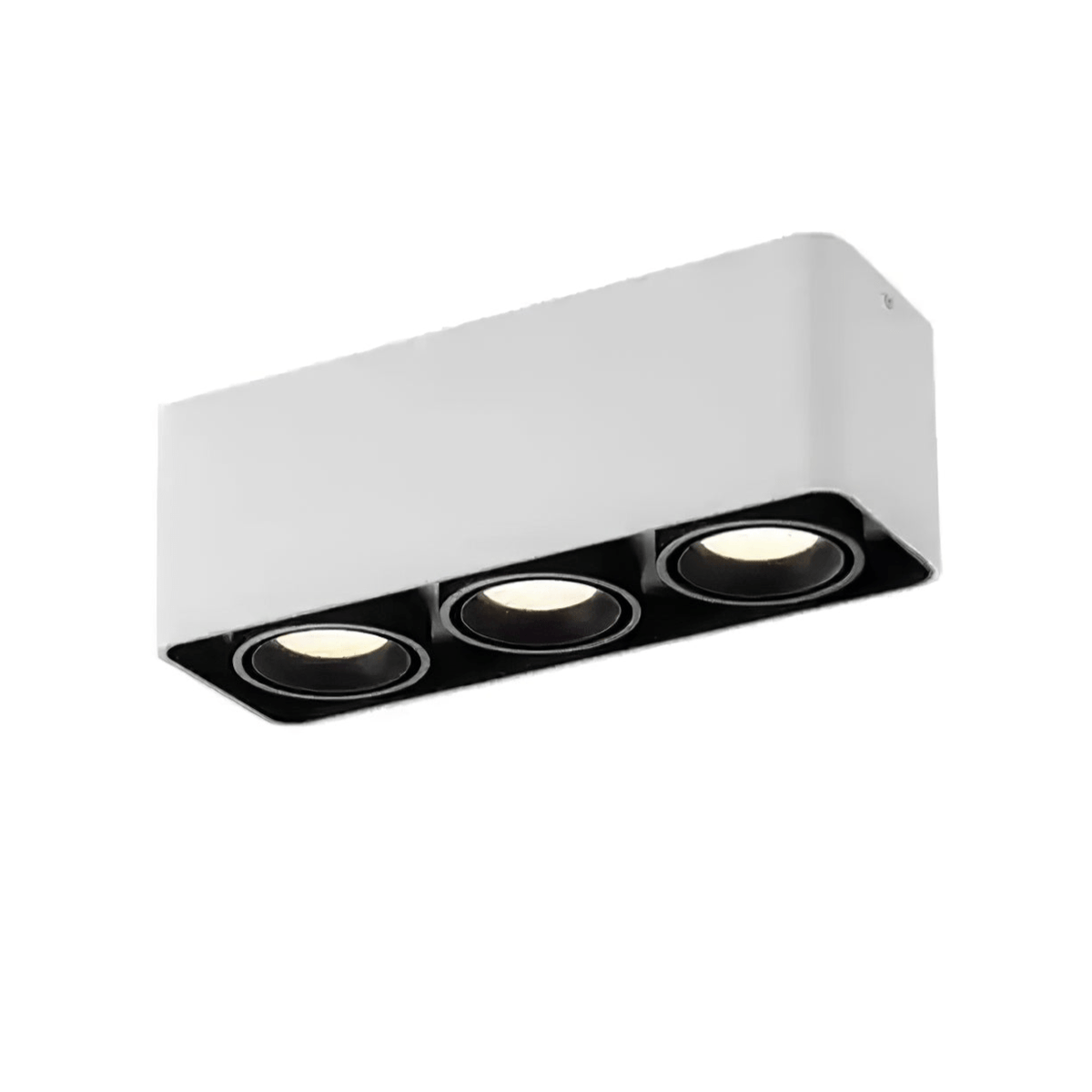 Devely Spotlight Surface Mount Twin LED Angular de estilo minimalista