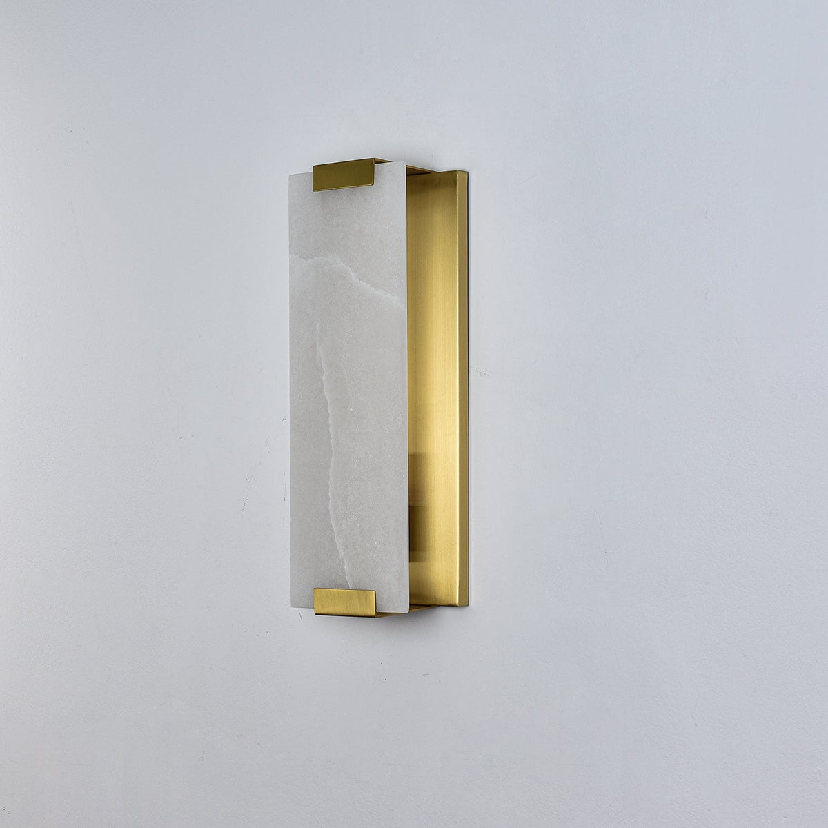 Arrina aplique de pared rectangular de alabastro