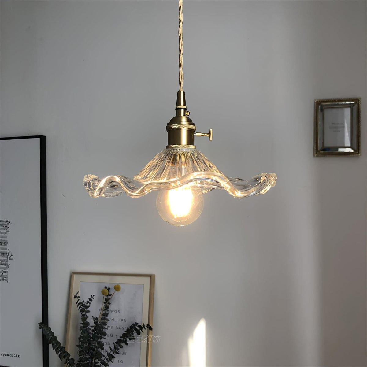 Daphne lámpara colgante moderna de vidrio
