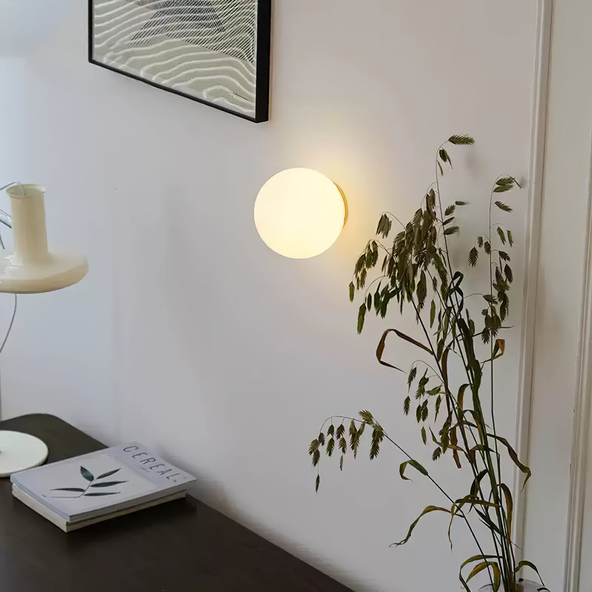 Celorira aplique de pared moderno minimalista de vidrio