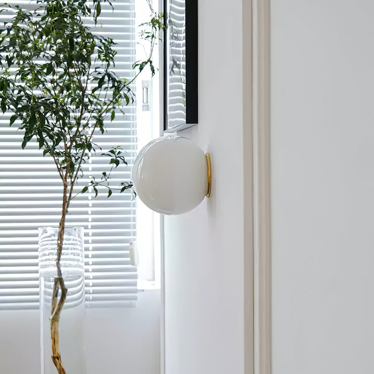 Celorira aplique de pared moderno minimalista de vidrio