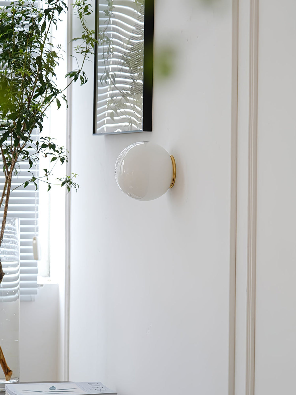 Celorira aplique de pared moderno minimalista de vidrio