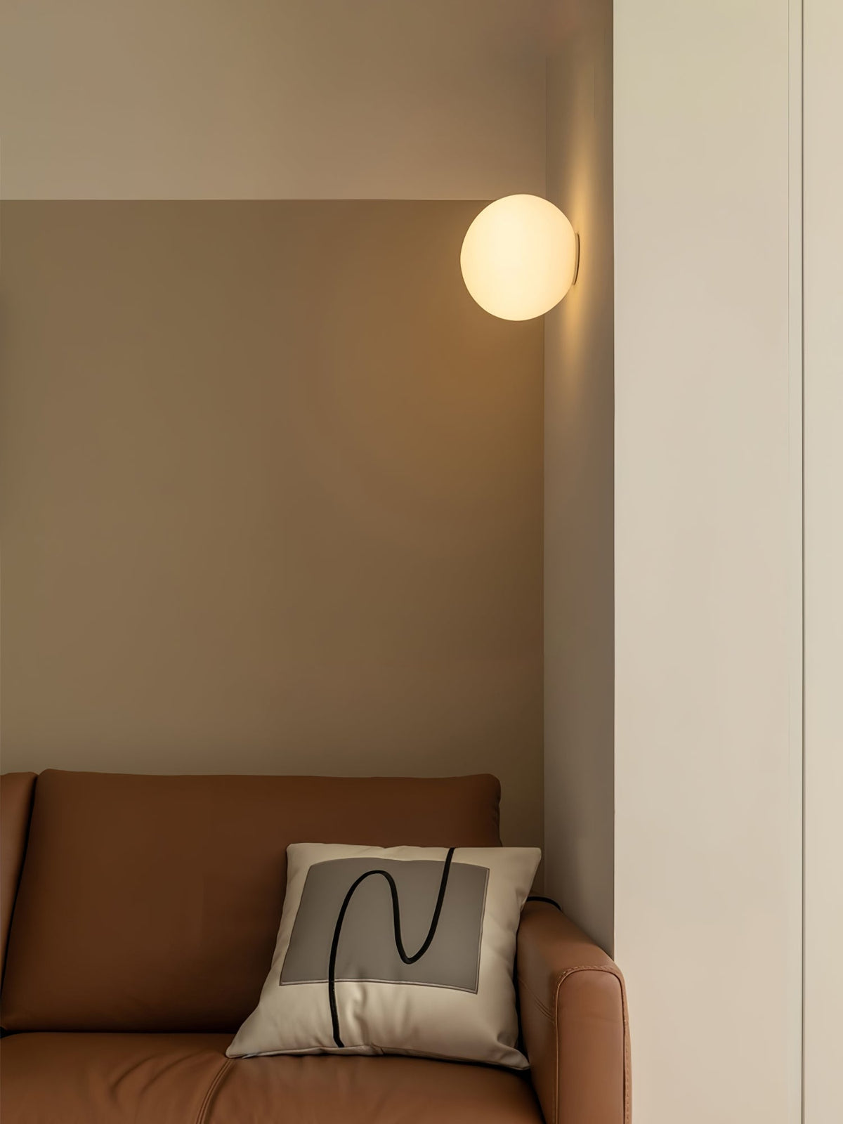 Celorira aplique de pared moderno minimalista de vidrio