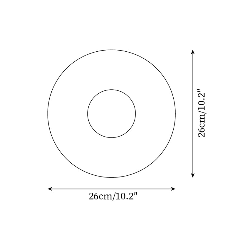 Aplique de pared moderno con disco de cerámica texturizada y acentos de madera