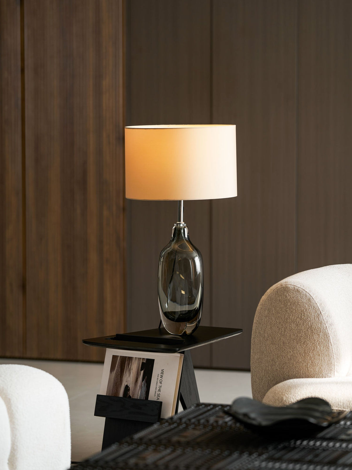 Someray lámpara de mesa de cristal esmerilado