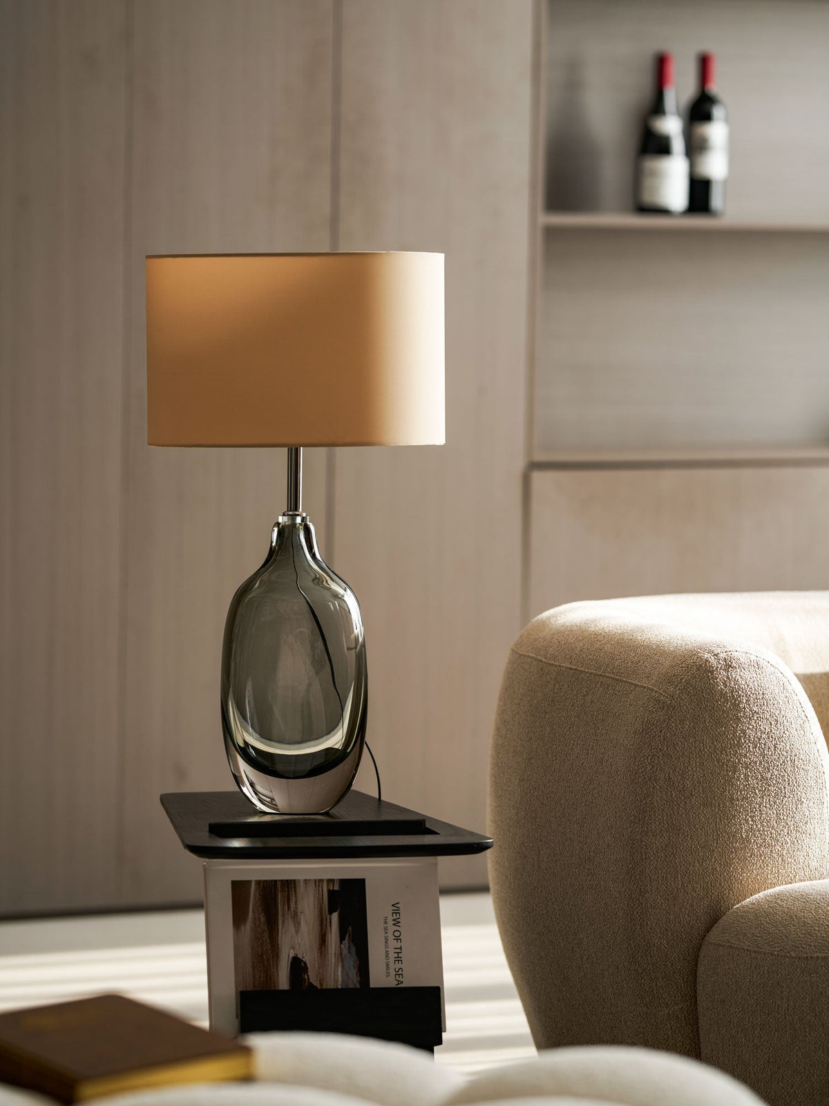 Someray lámpara de mesa de cristal esmerilado