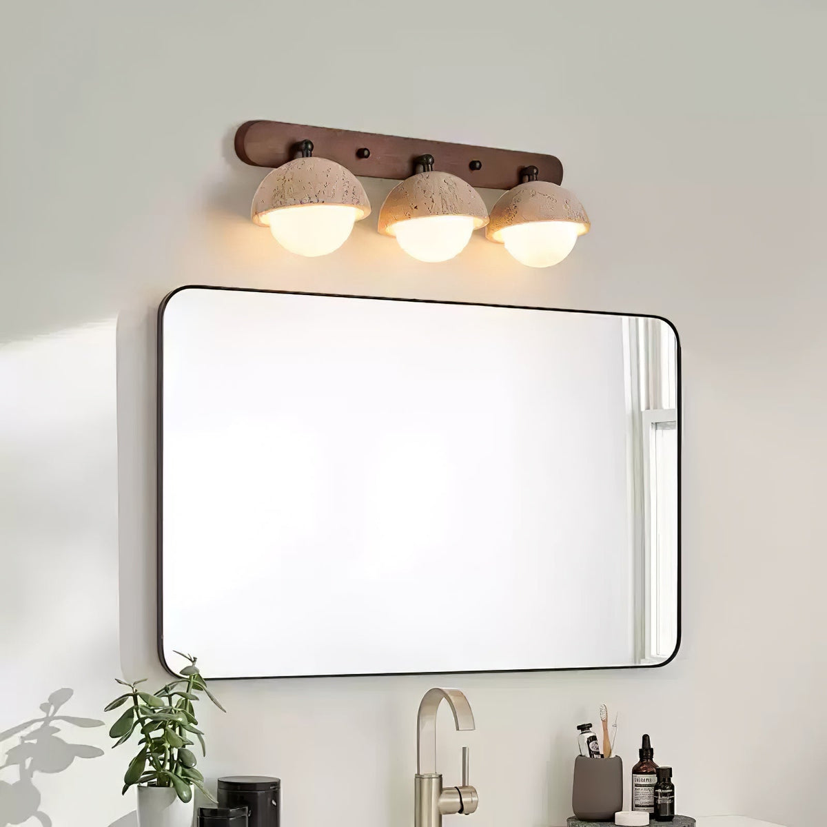 Cavix aplique de pared con acabado en travertino