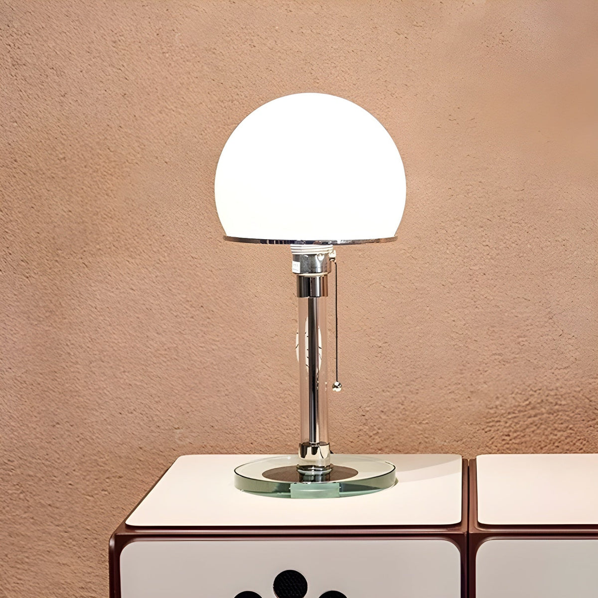 Fane lámpara de mesa artística de vidrio