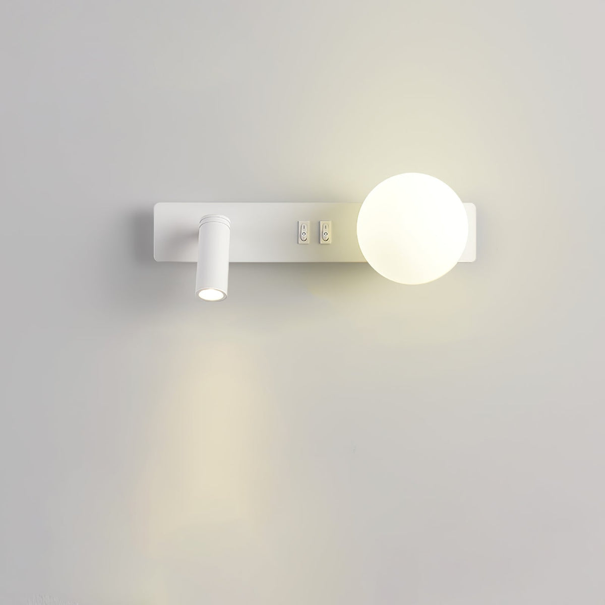 Thalior aplique de pared moderno minimalista delgado de vidrio