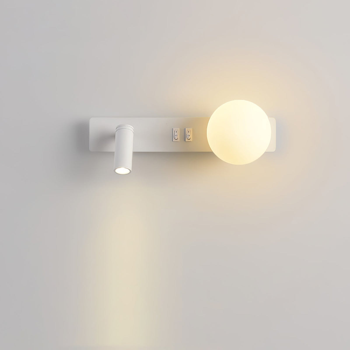 Thalior aplique de pared moderno minimalista delgado de vidrio