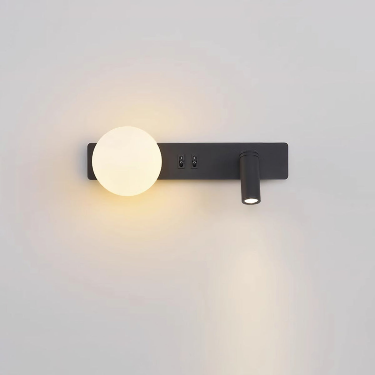Thalior aplique de pared moderno minimalista delgado de vidrio