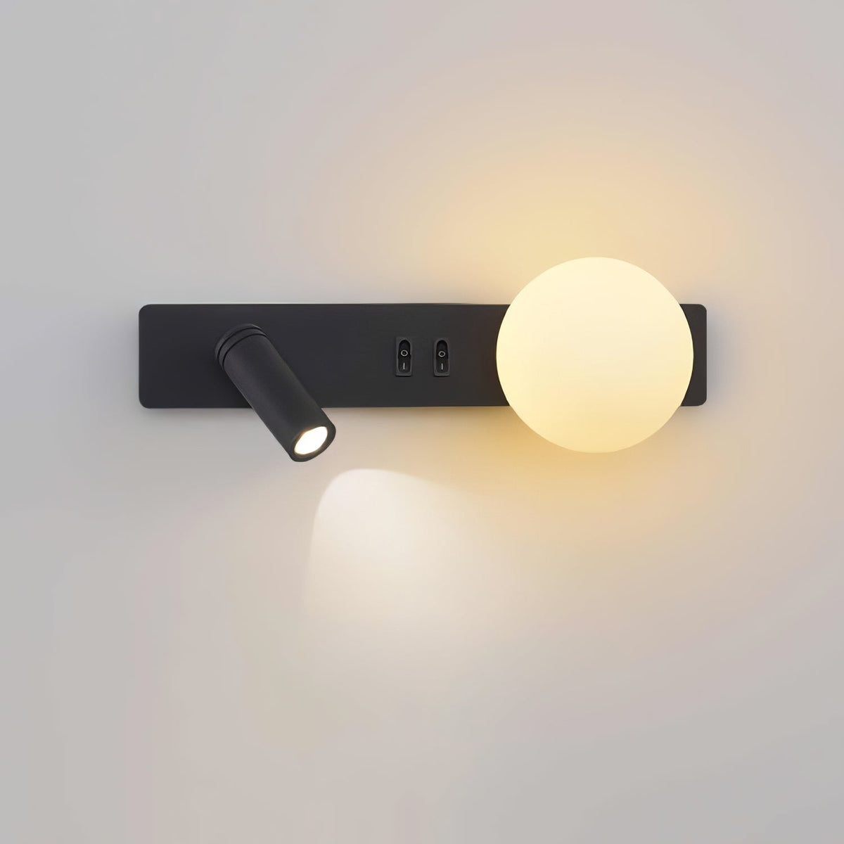 Thalior aplique de pared moderno minimalista delgado de vidrio