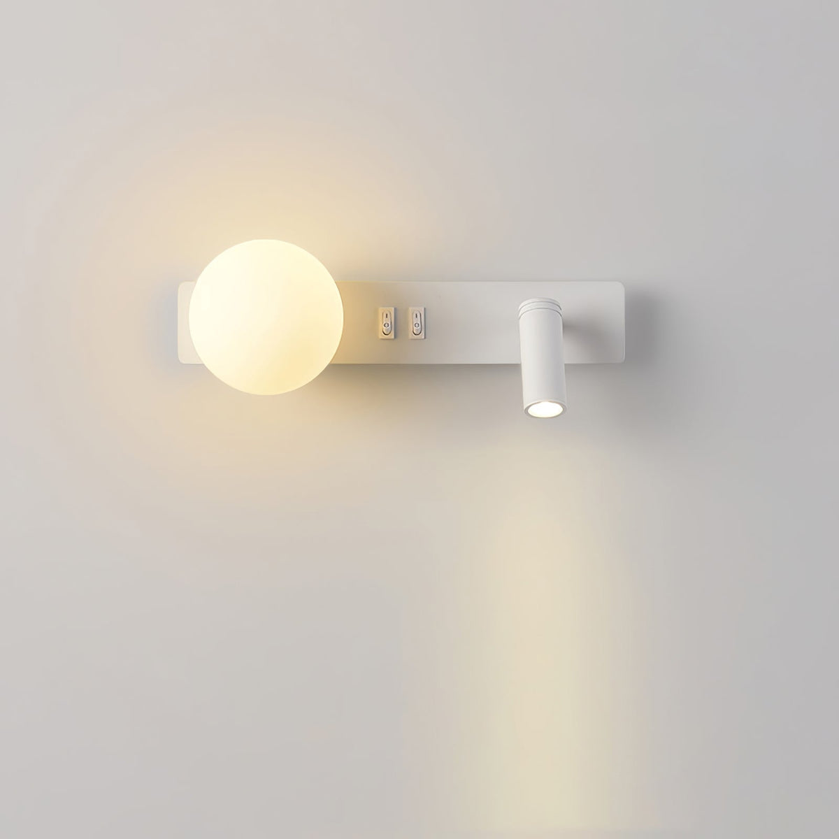 Thalior aplique de pared moderno minimalista delgado de vidrio