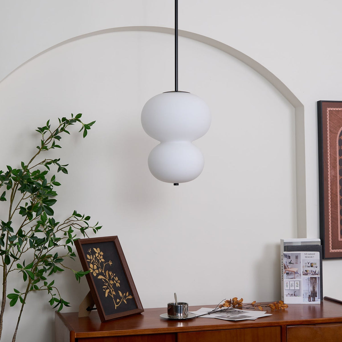 Xalt lámpara colgante minimalista de vidrio