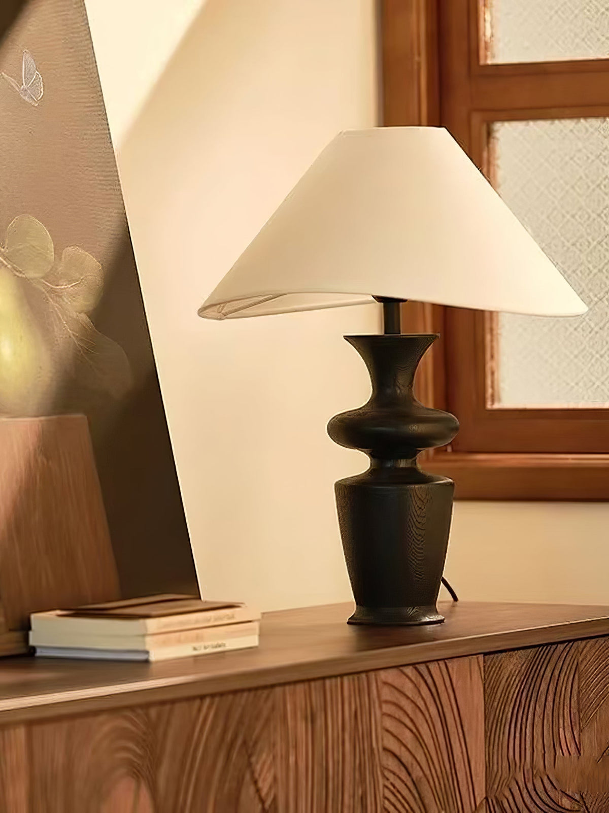 Arius lámpara de mesa Vintage de madera