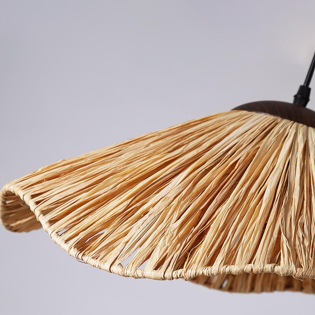 Falinor lámpara colgante de paja estilo bohemio
