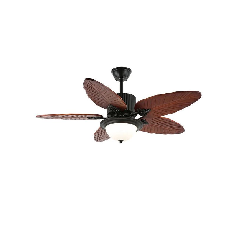 Palmor ventilador de techo con luz Palmoré de hojas de madera