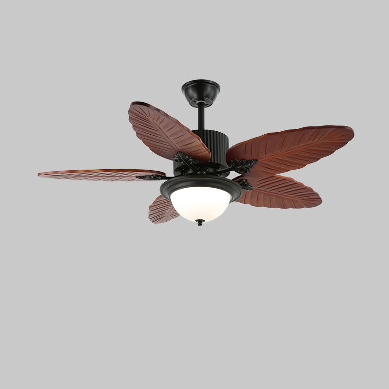 Palmor ventilador de techo con luz Palmoré de hojas de madera