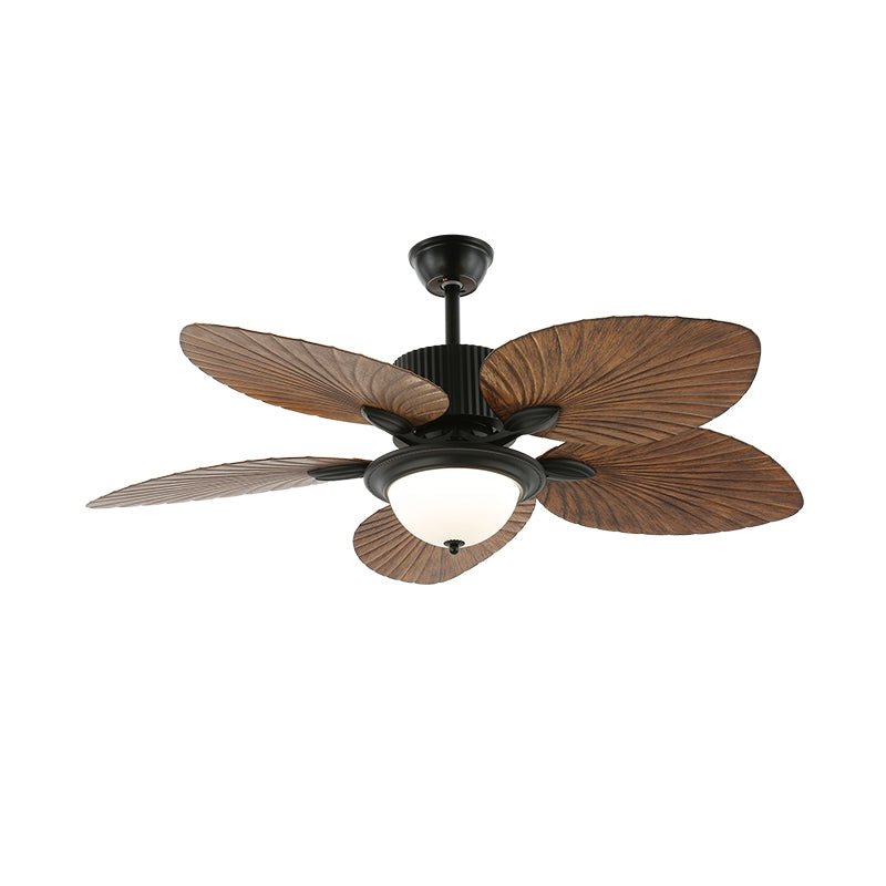Virel ventilador de techo con luz de madera tropical