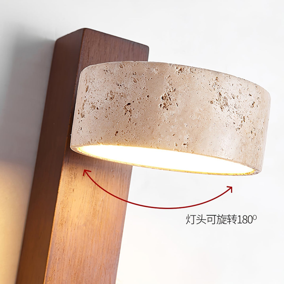 Tavalina aplique de pared Cylinder-Stack travertino