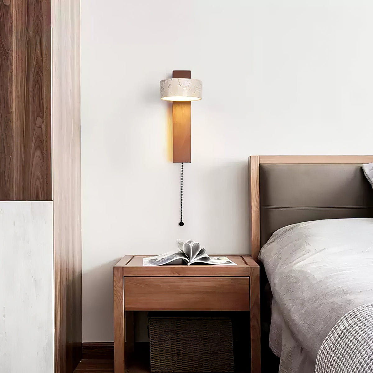 Tavalina aplique de pared Cylinder-Stack travertino