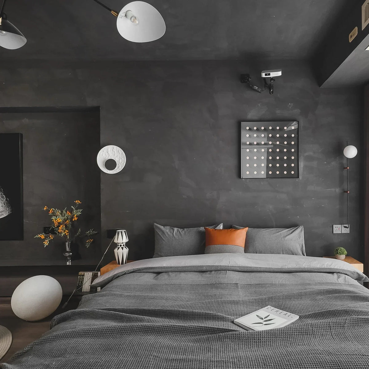 Byers Wall Lamp  Round Resin