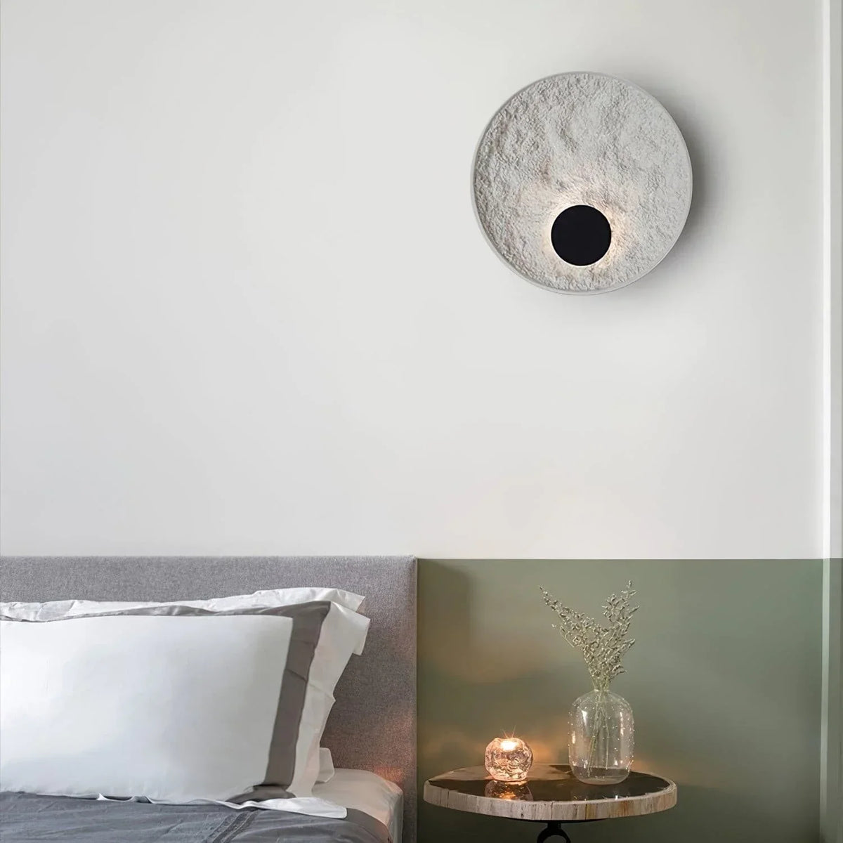 Byers Wall Lamp  Round Resin