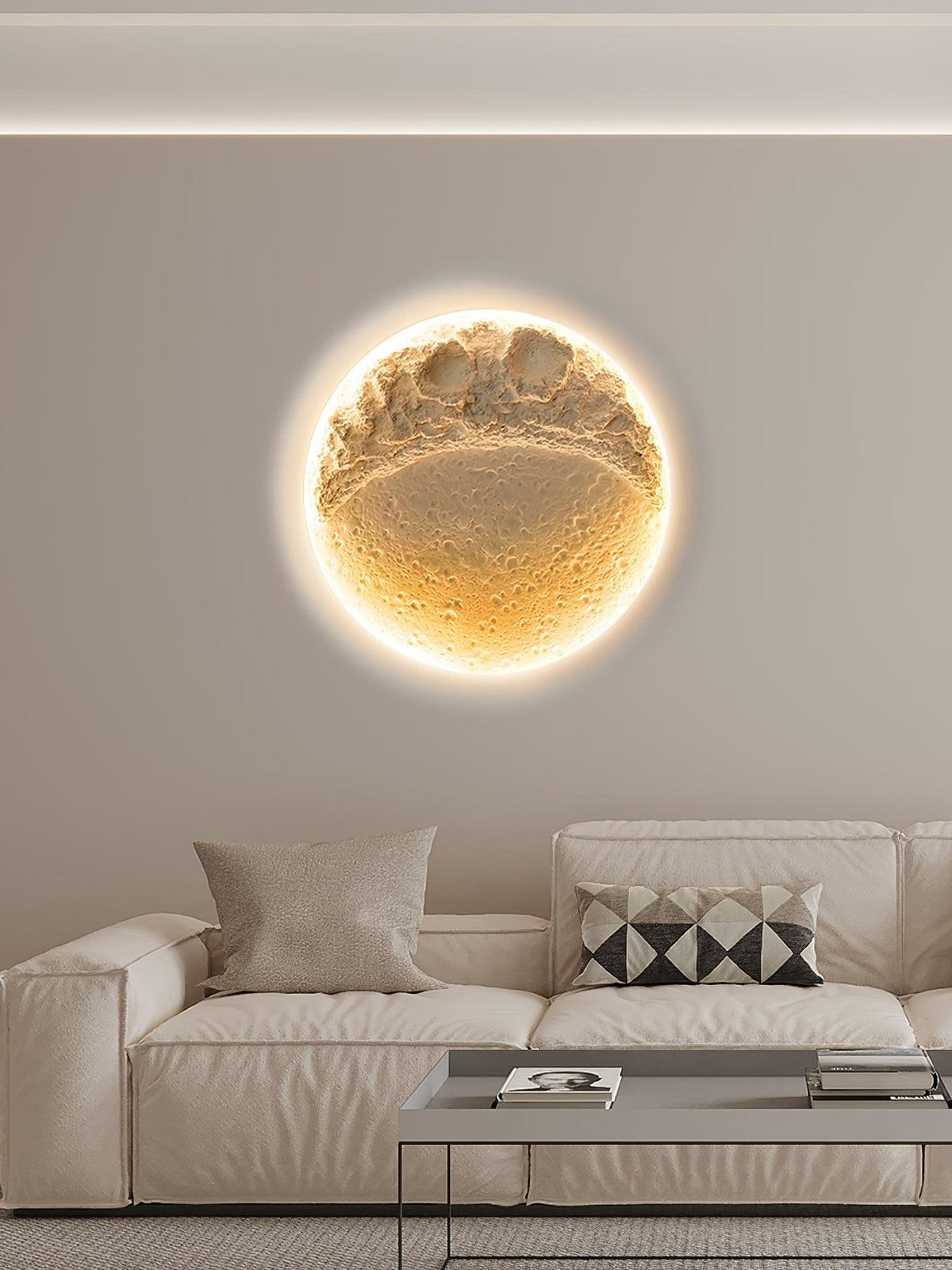 Elaisaine aplique de pared Gypsum Moon