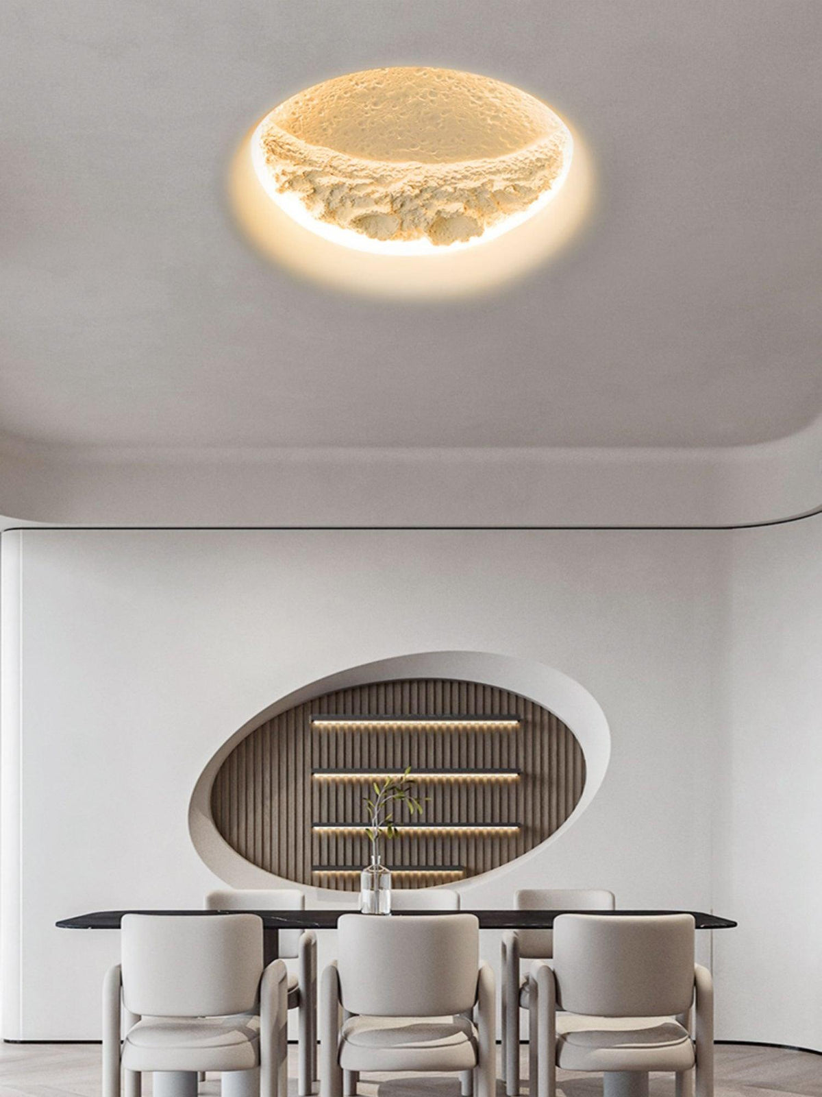 Elaisaine aplique de pared Gypsum Moon