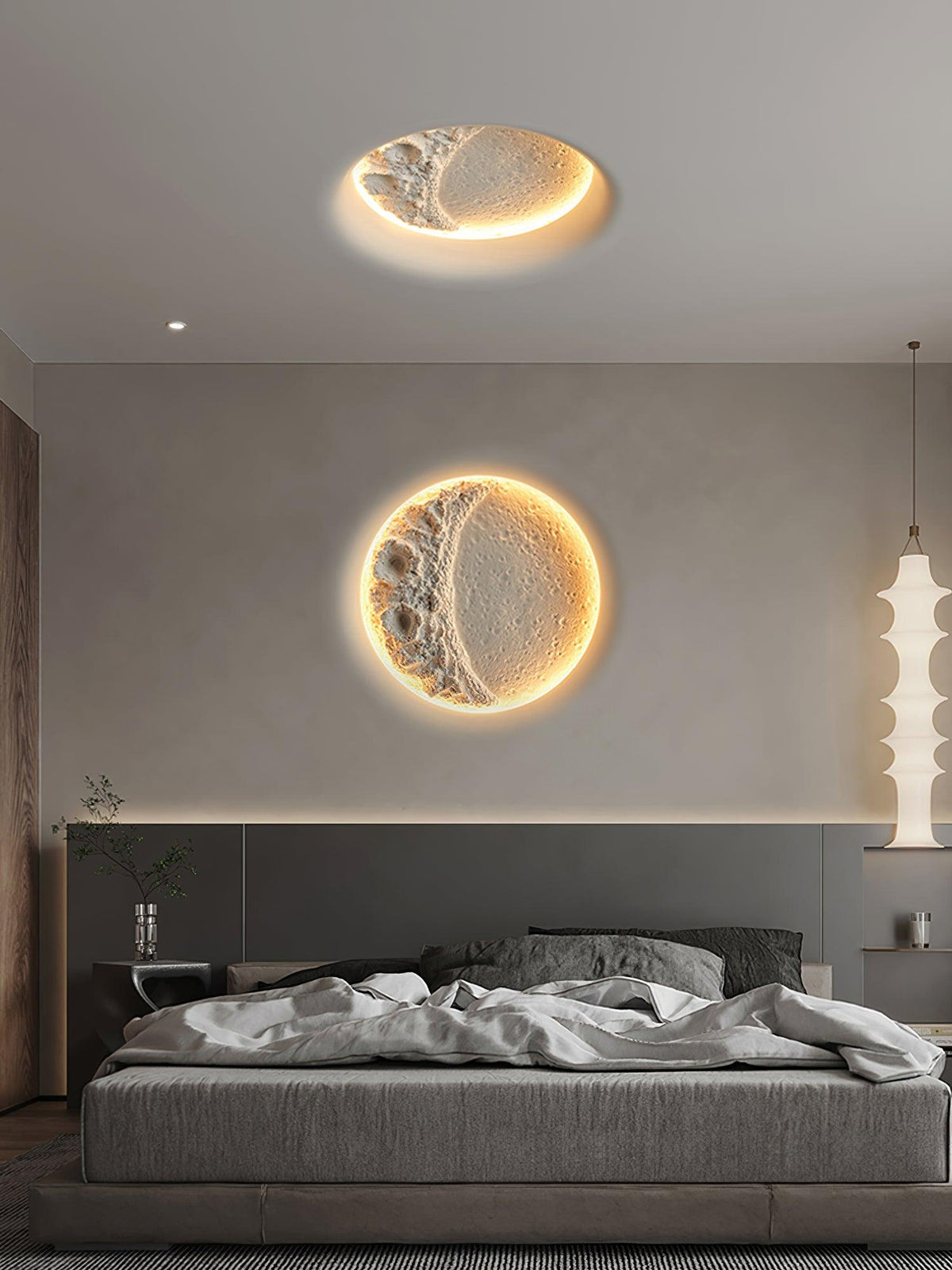 Elaisaine aplique de pared Gypsum Moon