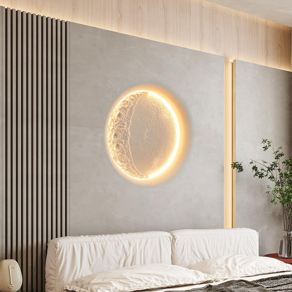 Elaisaine aplique de pared Gypsum Moon
