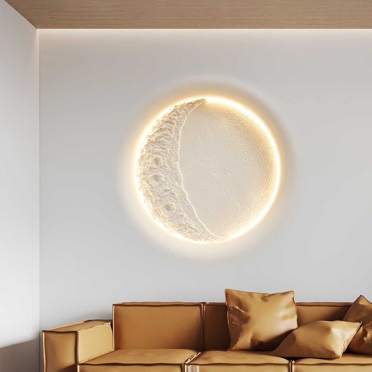 Elaisaine aplique de pared Gypsum Moon