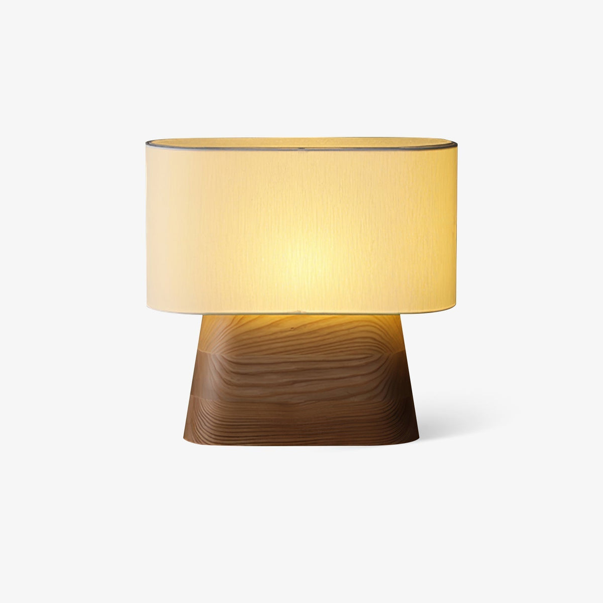 Grashen lámpara de mesa de madera y tejido