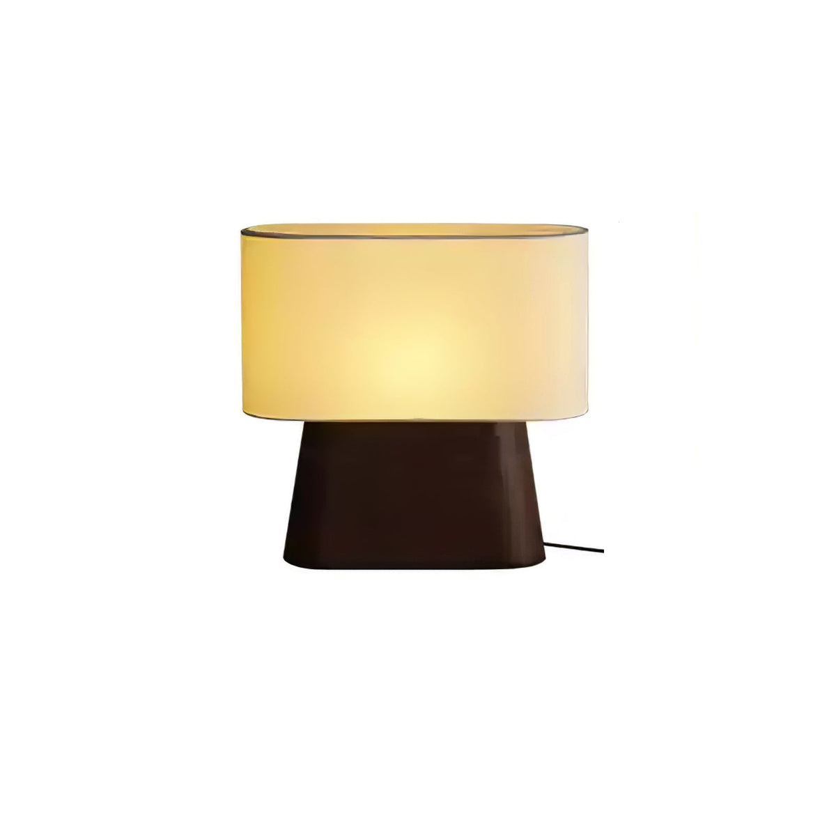 Grashen lámpara de mesa de madera y tejido