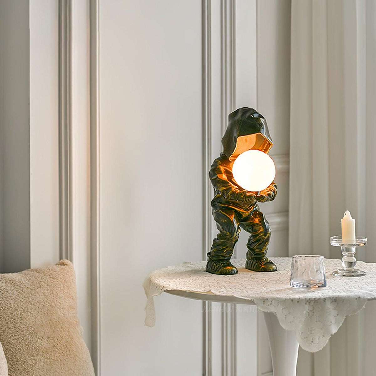 Orinex lámpara de mesa artística de resina