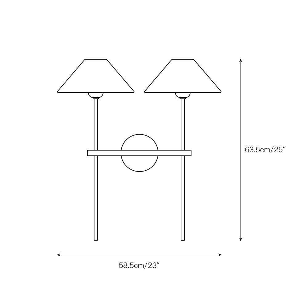 Orelisira aplique de pared