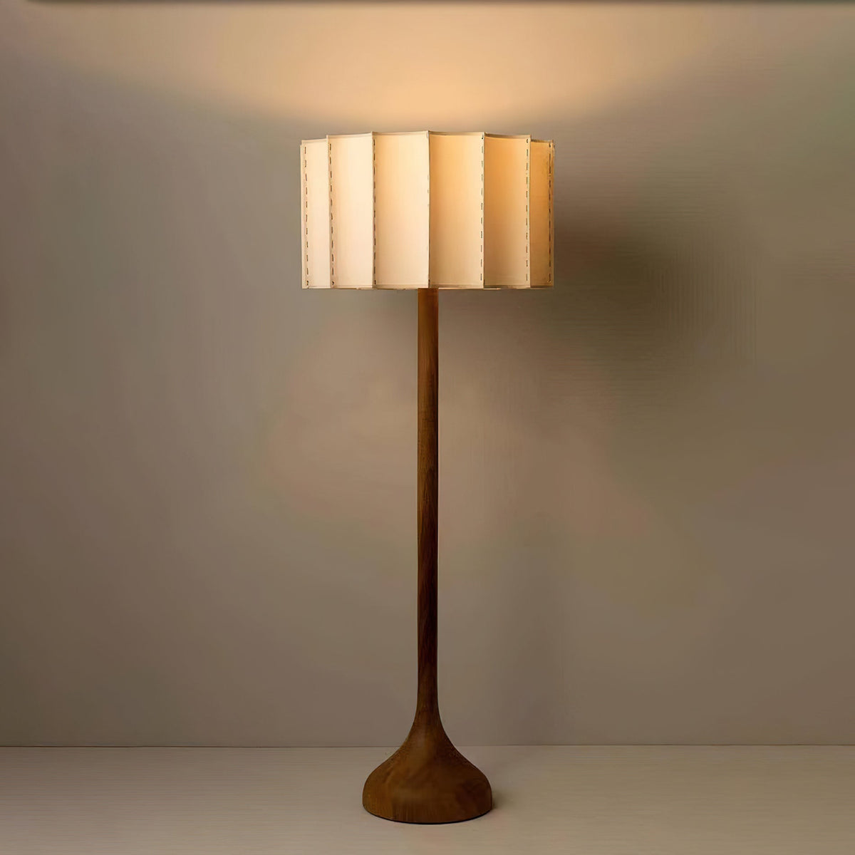 Bexi lámpara de pie minimalista de madera