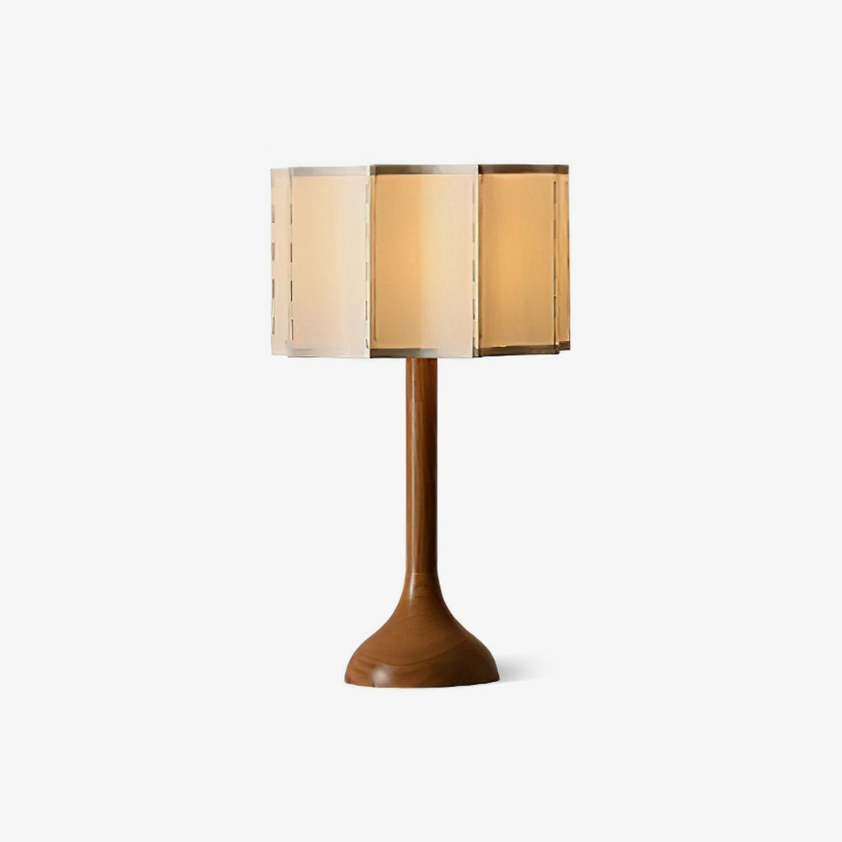 Livenq lámpara de mesa de madera y tejido
