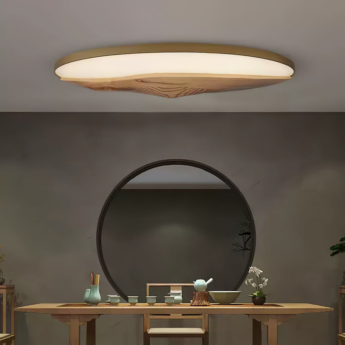 Vishaarae lámpara de techo escandinava de madera