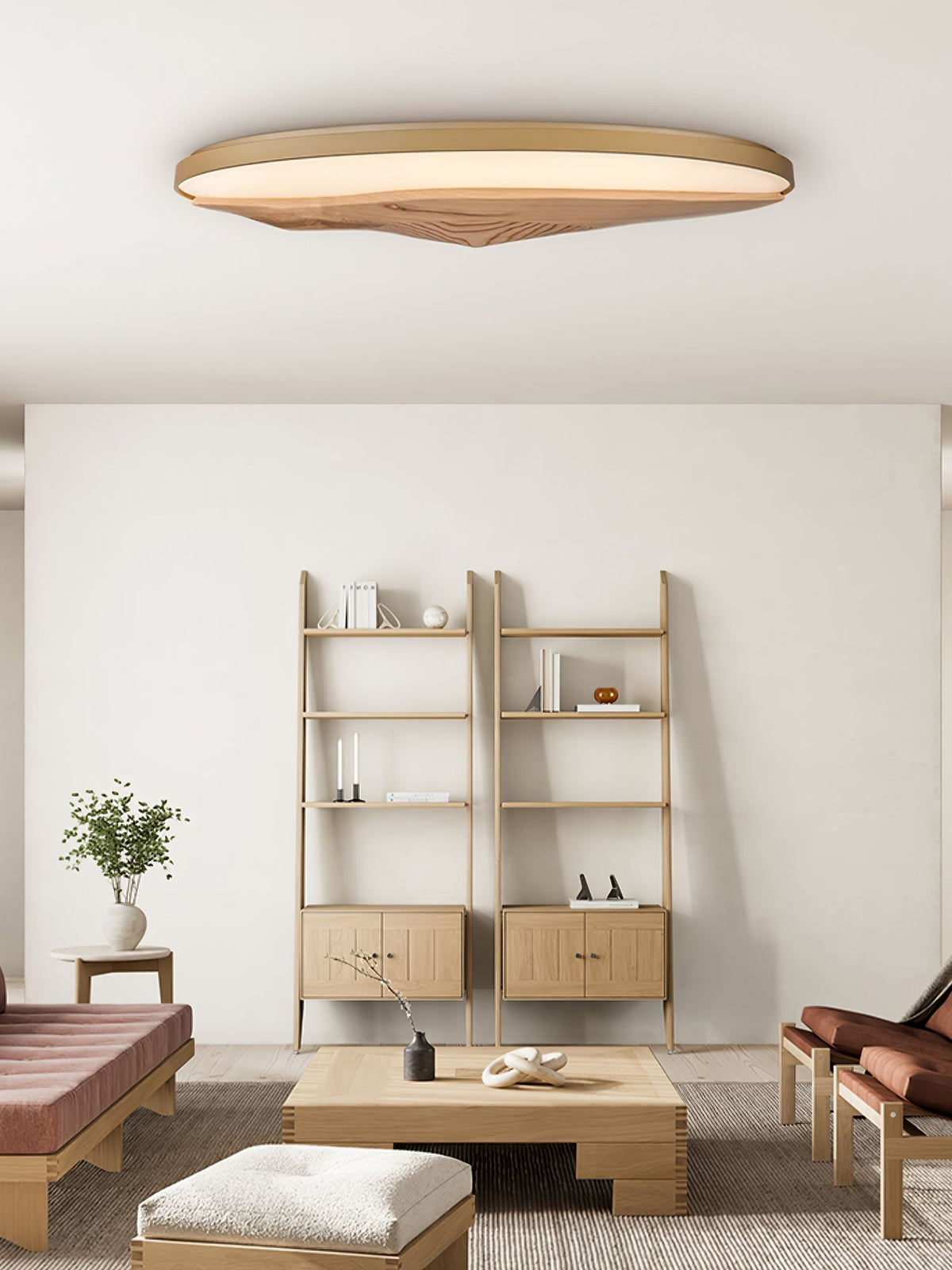 Vishaarae lámpara de techo escandinava de madera