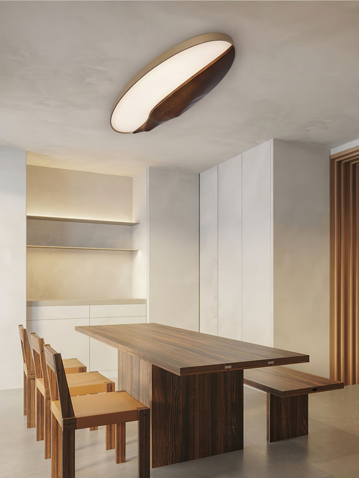 Vishaarae lámpara de techo escandinava de madera