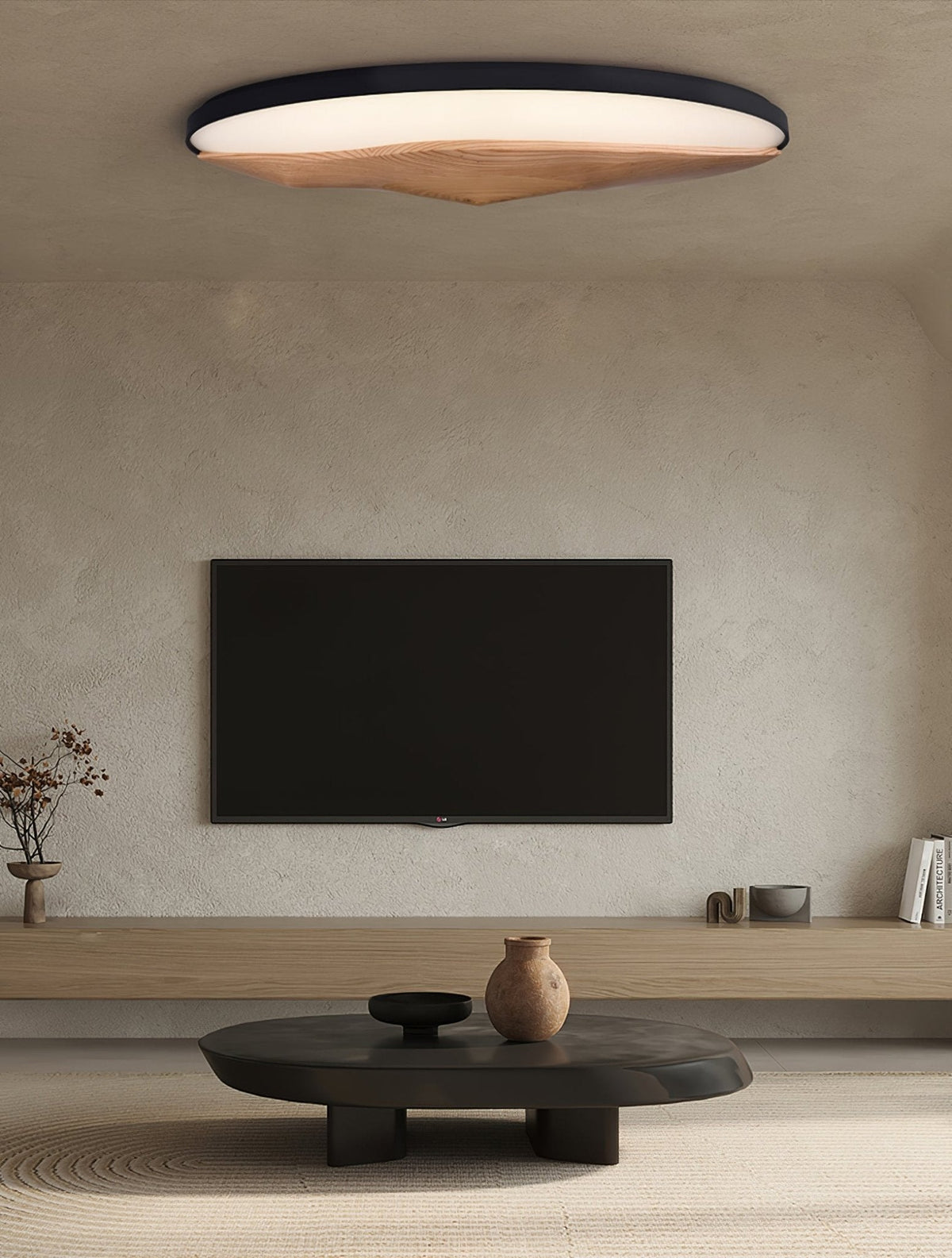 Vishaarae lámpara de techo escandinava de madera