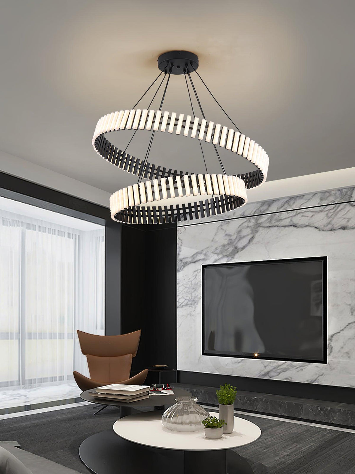 Rivo lámpara de araña Stylis con LED